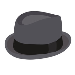 white background, men's fashion hat