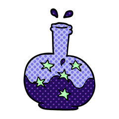 cartoon doodle magic potion