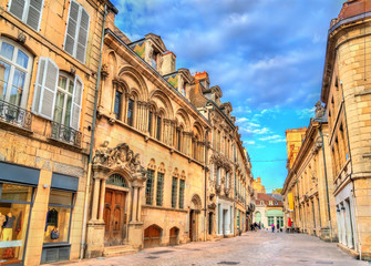 Traditional buildings in the Old Town of Dijon, France