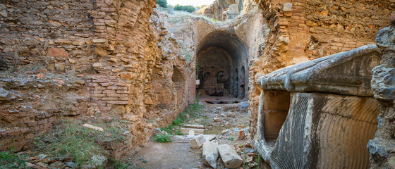 The remaining of the grave of the Seven Sleepers at Ephesus - Selcuk, Turkey