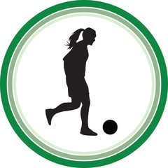woman play soccer