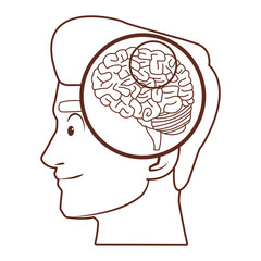 Old man alzheimer brain