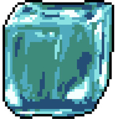 vector pixel art ice