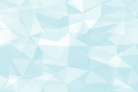 Blue abstract low-poly. Vector 3D design template. Geometric background with ice texture.