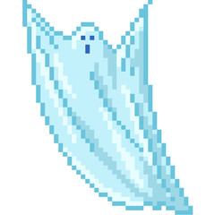 vector pixel art blanket ghost