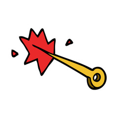 cartoon doodle sewing needle