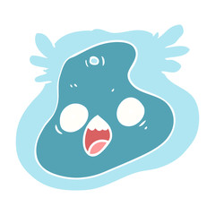 flat color style cartoon germ