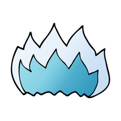 cartoon doodle gas flame