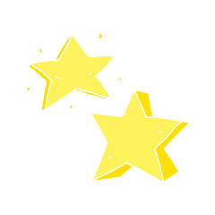 flat color style cartoon star