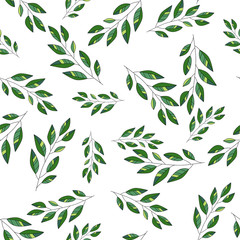 Romantic seamless vector floral pattern