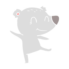 friendly bear dancing