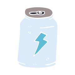 cartoon doodle can of energy drink