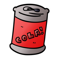cartoon doodle fizzy drinks can