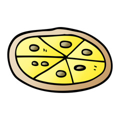 cartoon doodle pizza