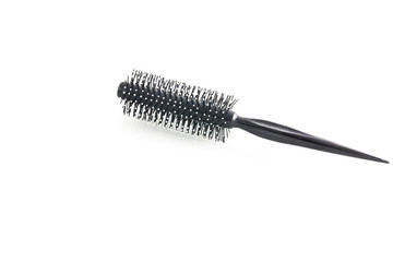 Hair brush on a white background