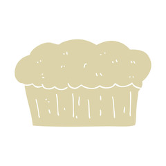 flat color illustration of a cartoon loaf of bread