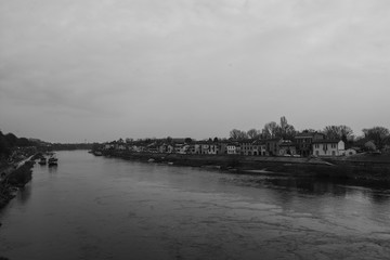 Pavia street winter Italy