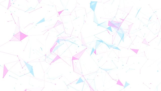 Light and pleasant movements of the figures of gentle color.Technology network loop background.