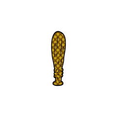 cartoon doodle wooden truncheon