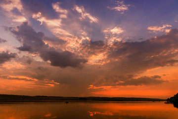 Wonderful Sunset with Colorful Sky