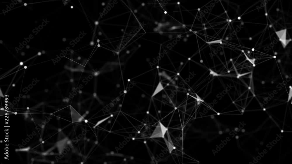 Poster shimmering structure. depth of field.technology network loop background.