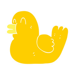 cartoon doodle rubber duck