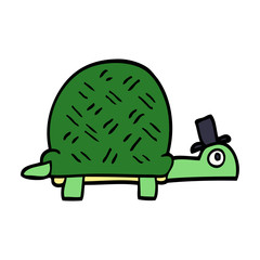 cartoon doodle funny tortoise
