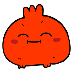 cartoon doodle happy root vegetable