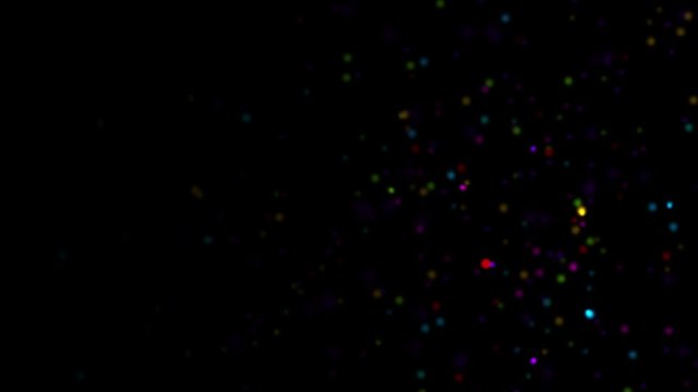 Colorful abstract sparkles confetti motion design. Seamless loop. Video animation Ultra HD 4K 3840x2160