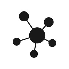molecule, icon, vector illustration