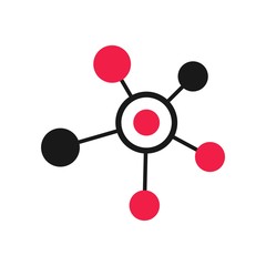 Molecule logo, Connection logo vector