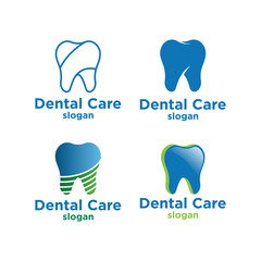 dental logo icon design template vector