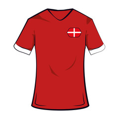 Denmark soccer tshirt