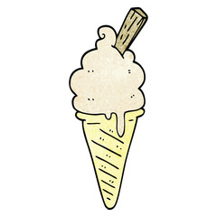 cartoon doodle ice cream