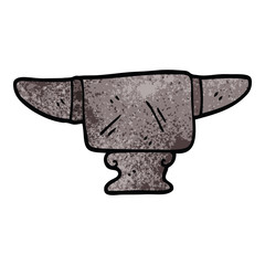cartoon doodle heavy old anvil