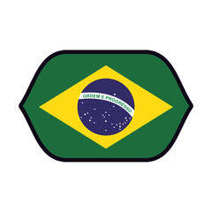 Brazil flag emblem
