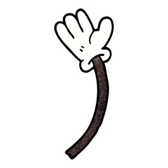 cartoon doodle of a hand gesture