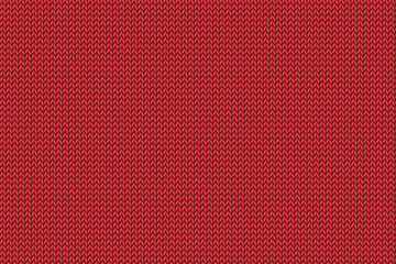 Christmas red knitted pattern.