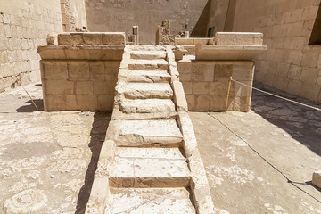 The Mortuary Temple of Hatshepsut, also known as the Djeser-Djeseru. Built for the Eighteenth...
