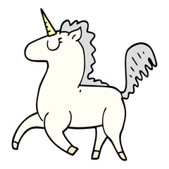 cartoon doodle unicorn