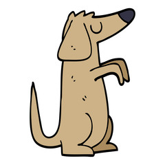 cartoon doodle dog