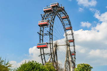 Old Ferris Wheel in Vienna, Austria