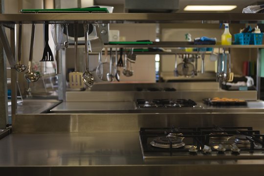 Commercial kitchen at restaurant