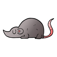 Naklejka premium cartoon doodle mouse rat