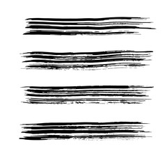 Brush stroke set. Texture.