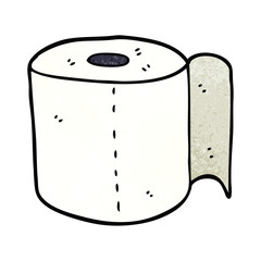 cartoon doodle toilet roll