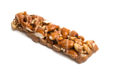nut bar isolated