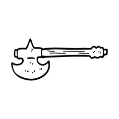 line drawing cartoon golden axe