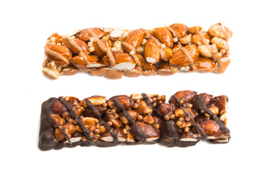 nut bar isolated