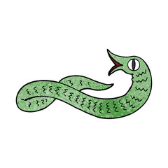 cartoon doodle medieval snake